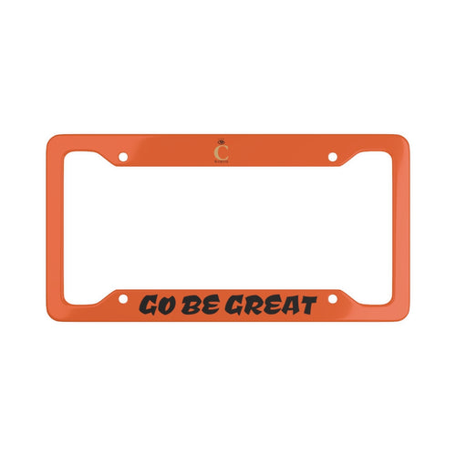 I C WORTH Orange License Plate Frame