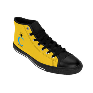 I C WORTH Women's Yellow High-top Sneakers