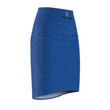 Load image into Gallery viewer, MENTALAIRE Women&#39;s Blue Pencil Skirt