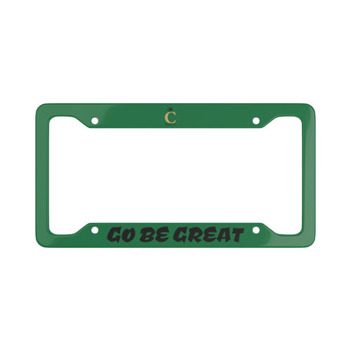 I C WORTH Dark Green License Plate Frame