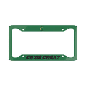 I C WORTH Dark Green License Plate Frame