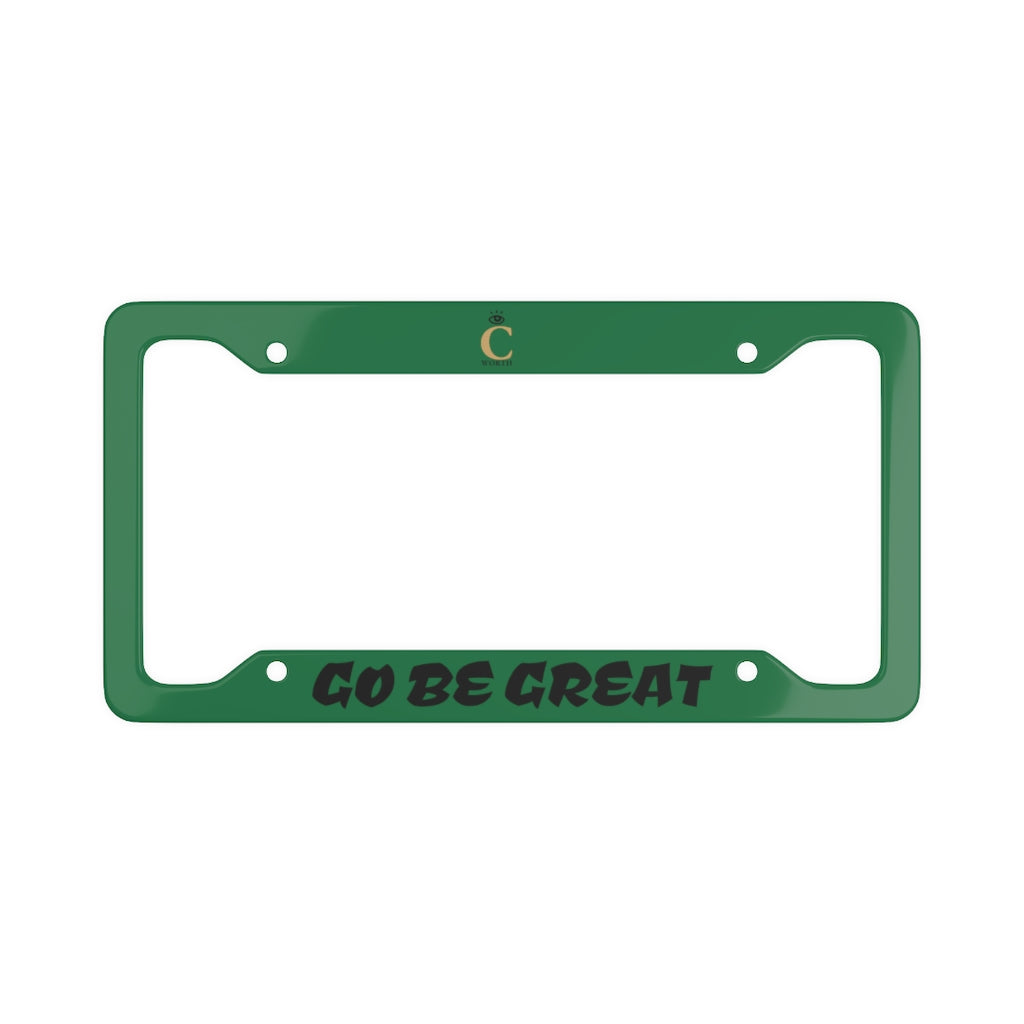 I C WORTH Dark Green License Plate Frame