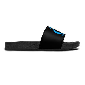 I C WORTH Women's Black Slide Sandals