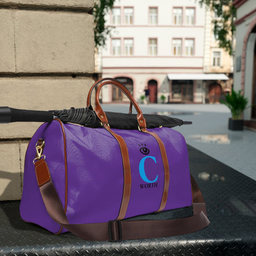 I C WORTH Waterproof Purple Travel Bag