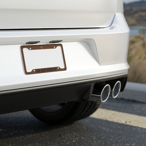 I C WORTH Brown License Plate Frame
