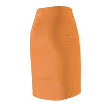 Load image into Gallery viewer, MENTALAIRE Women&#39;s Orange Pencil Skirt