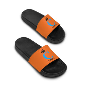 I C WORTH Women's Texas Orange Slide Sandals
