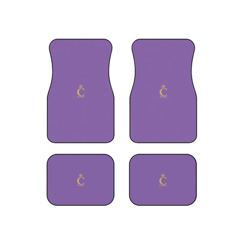 I C WORTH Light Purple Car Mats (Set of 4)