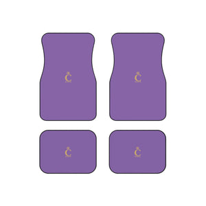 I C WORTH Light Purple Car Mats (Set of 4)