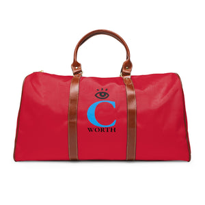 I C WORTH Waterproof Strawberry Red Travel Bag