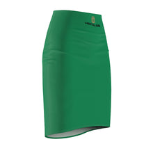 Load image into Gallery viewer, MENTALAIRE Women&#39;s Green Pencil Skirt