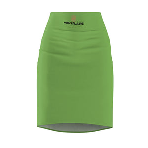MENTALAIRE Women's Mint Green Pencil Skirt