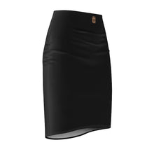 Load image into Gallery viewer, MENTALAIRE Women&#39;s Black Pencil Skirt