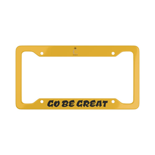 I C WORTH Yellow License Plate Frame