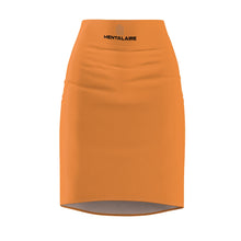 Load image into Gallery viewer, MENTALAIRE Women&#39;s Orange Pencil Skirt