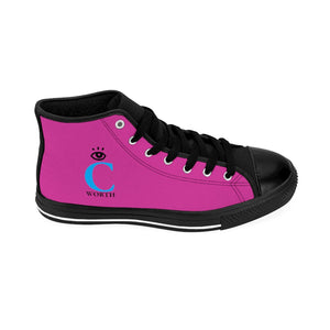 I C WORTH Women's Hot Purple High-top Sneakers