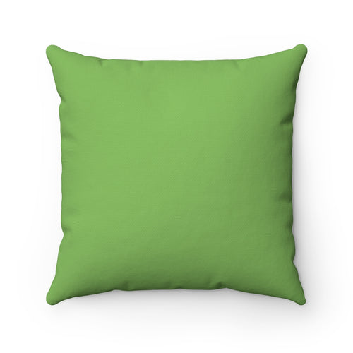 Spun Polyester Square Mint Green Pillow