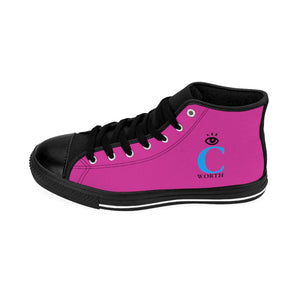 I C WORTH Women's Hot Purple High-top Sneakers
