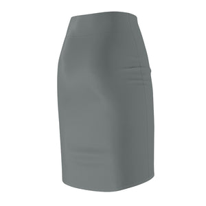 MENTALAIRE Women's Dark Grey Pencil Skirt