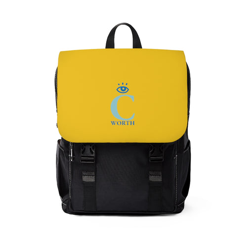 I C Worth Casual Shoulder Yellow Backpack