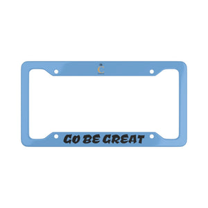 I C WORTH Sky Blue License Plate Frame