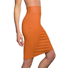 Load image into Gallery viewer, MENTALAIRE Women&#39;s Texas Orange Pencil Skirt