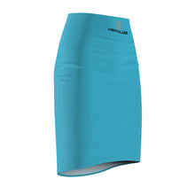 Load image into Gallery viewer, MENTALAIRE Women&#39;s Aqua Pencil Skirt