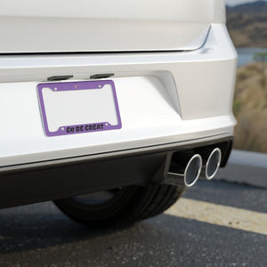 I C WORTH Light Purple License Plate Frame