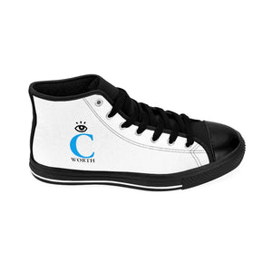 I C WORTH Women's White High-top Sneakers