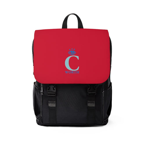 I C Worth Casual Shoulder Strawberry Red Backpack