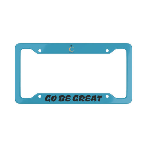 I C WORTH Aqua License Plate Frame