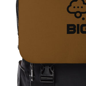 Think BIG Unisex Brown Casual Shoulder Backpack