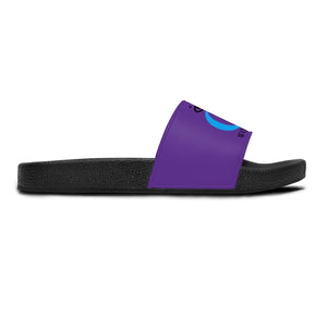 I C WORTH Women's Purple Slide Sandals