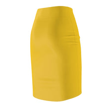 Load image into Gallery viewer, MENTALAIRE Women&#39;s Yellow Pencil Skirt