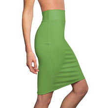 Load image into Gallery viewer, MENTALAIRE Women&#39;s Mint Green Pencil Skirt
