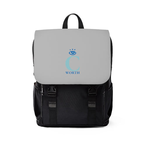I C Worth Casual Shoulder Light Grey Backpack