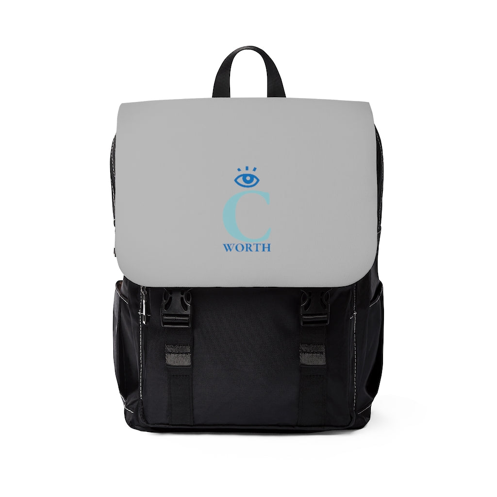 I C Worth Casual Shoulder Light Grey Backpack