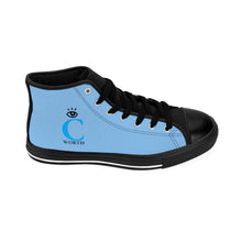 Load image into Gallery viewer, I C WORTH Women&#39;s Sky Blue High-top Sneakers
