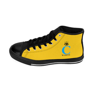 I C WORTH Women's Yellow High-top Sneakers