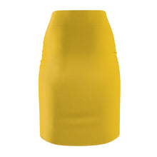 Load image into Gallery viewer, MENTALAIRE Women&#39;s Yellow Pencil Skirt