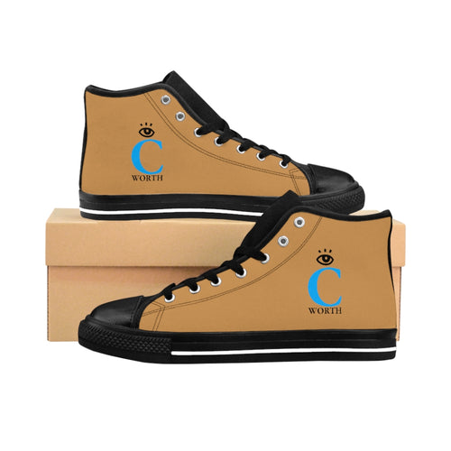 I C WORTH Women's Tan High-top Sneakers