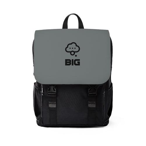 Think BIG Unisex Grey Casual Shoulder Backpack