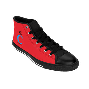 I C WORTH Women's Red High-top Sneakers