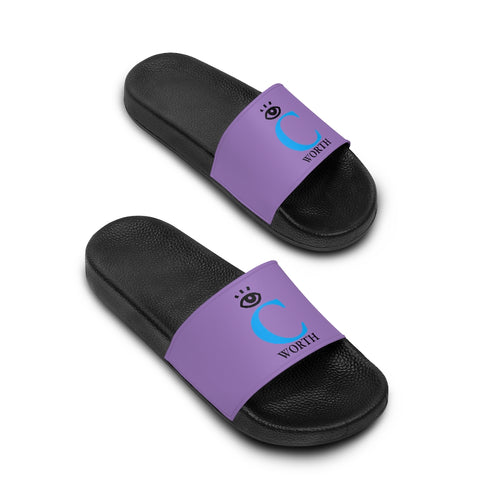 I C WORTH Women's Grape Slide Sandals