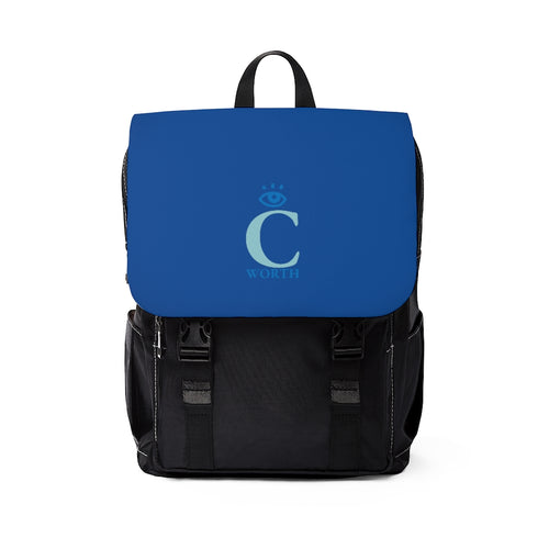 I C Worth Casual Shoulder Blue Backpack