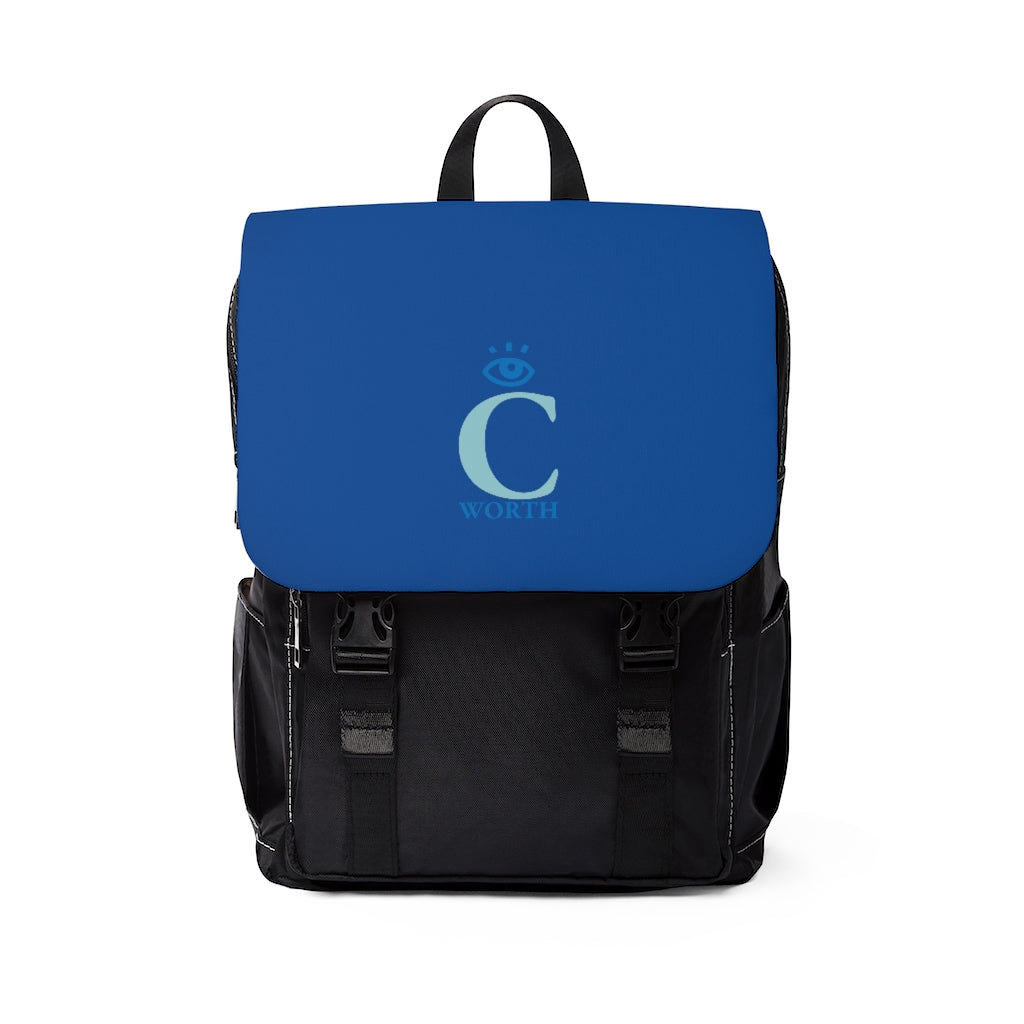 I C Worth Casual Shoulder Blue Backpack