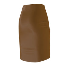 Load image into Gallery viewer, MENTALAIRE Women&#39;s Brown Pencil Skirt