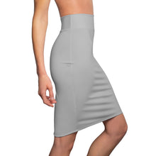 Load image into Gallery viewer, MENTALAIRE Women&#39;s Light Grey Pencil Skirt