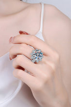 Load image into Gallery viewer, 10 Carat Moissanite Flower-Shaped Ring