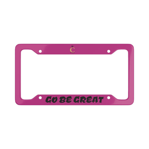 I C WORTH Pink License Plate Frame